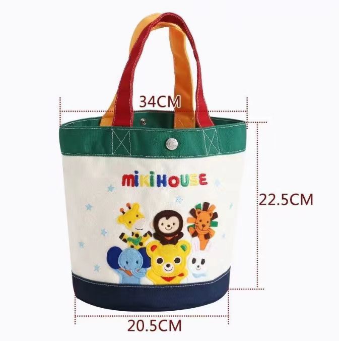 Miki Wind Mom Bag Baby Bag Canvas Portable Portable Small Large Capacity Mother And Baby Bag Out Tote Bag Cartoon Item Picture