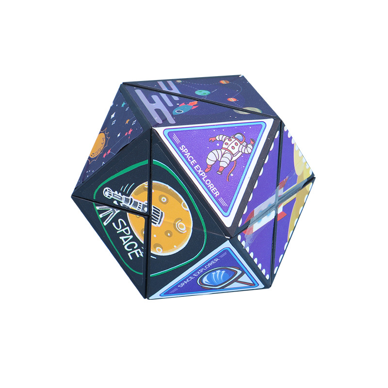 Douyin's same style unlimited 3D Rubik's Cube children's stress-relieving magnetic Rubik's Cube magnetic versatile irregular-shaped toy Item Picture