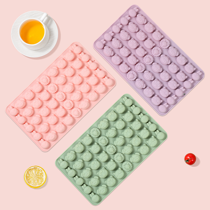 新款小动物系列慕斯巧克力食品级硅胶模具耐高温易脱模巧克力模具