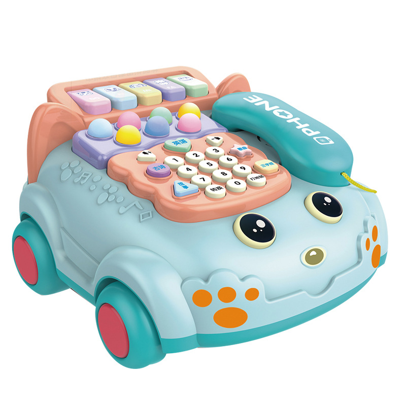 New fun multi-functional hand-patted double-drum toys for boys and girls, children, parent-child interactive role-playing piano story machine toys Application Scenario