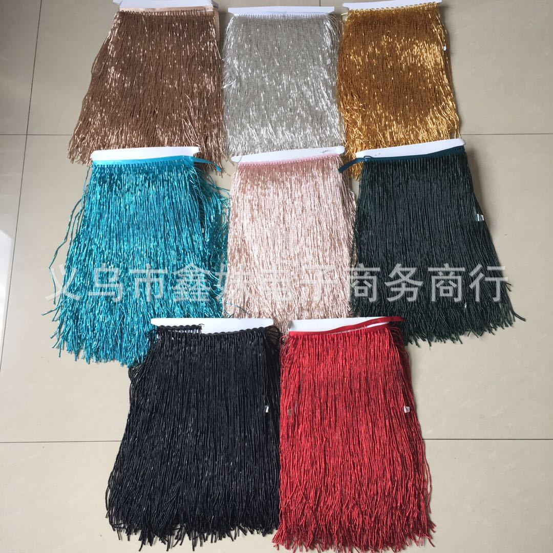 30cm dark green tube bead tassel dance costume tassel bead DIY fringe accessory