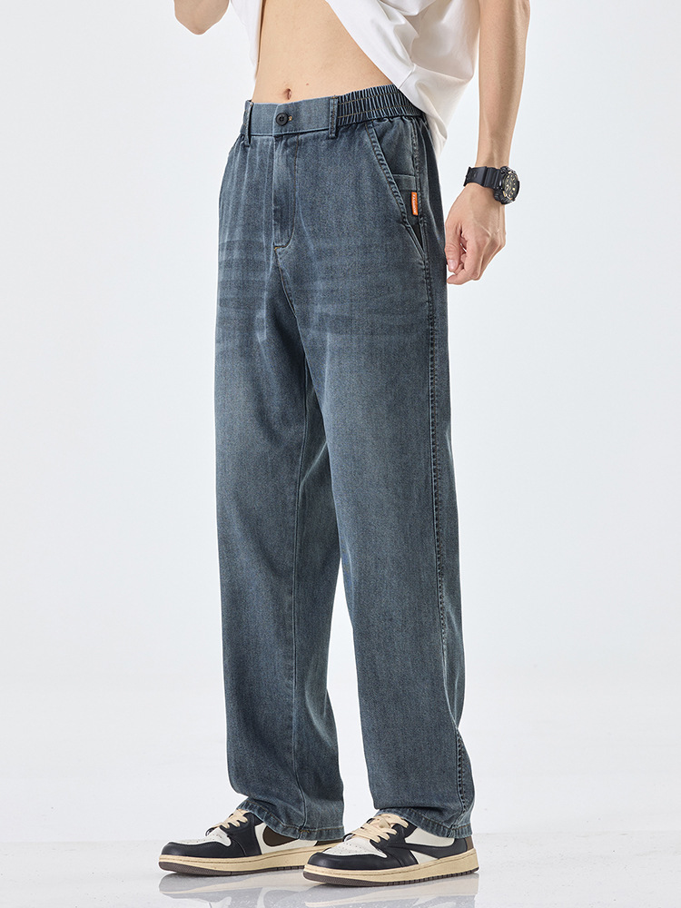 Tencel's new men's autumn edition 2025 loose straight-leg trendy brand versatile casual long pants Item Picture