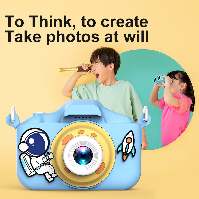 新品迷你儿童数码照相机可拍照录像小型女孩男孩卡通小单反相机详情图4
