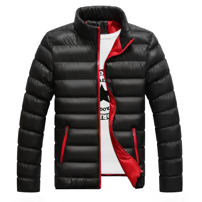 Wholesale of new men's cotton-padded jackets, men's coats, youth cotton-padded jackets, thickened cotton-padded clothes, stand-up collars and winter men's clothing for foreign trade