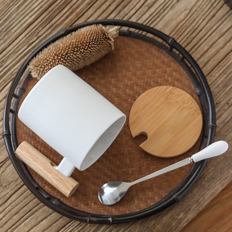 Ceramic coffee cups with LIDS, couple mugs
