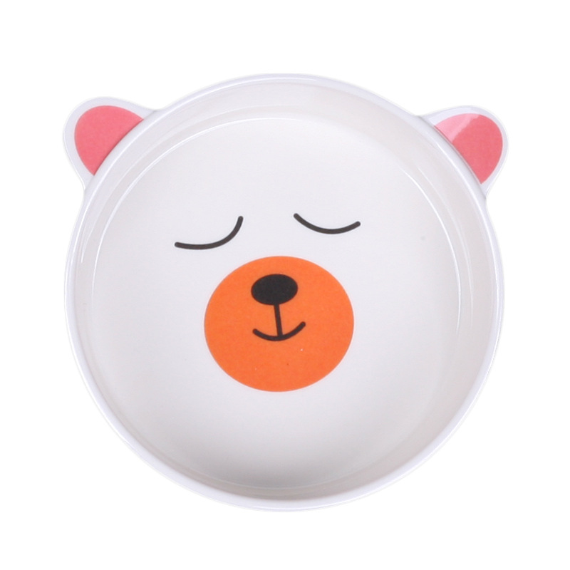 The New Cartoon Children's Bowl Melamine Shape Bowl Cute Creative Anti-Fall Anti-Hot Soup Bowl Melamine Imitation Porcelain Rice Bowl Item Picture