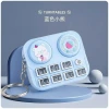 Mini dj keychain pendant that can be played, children's cartoon keys, stress-relieving DJ DJ, motorized toy Specification image