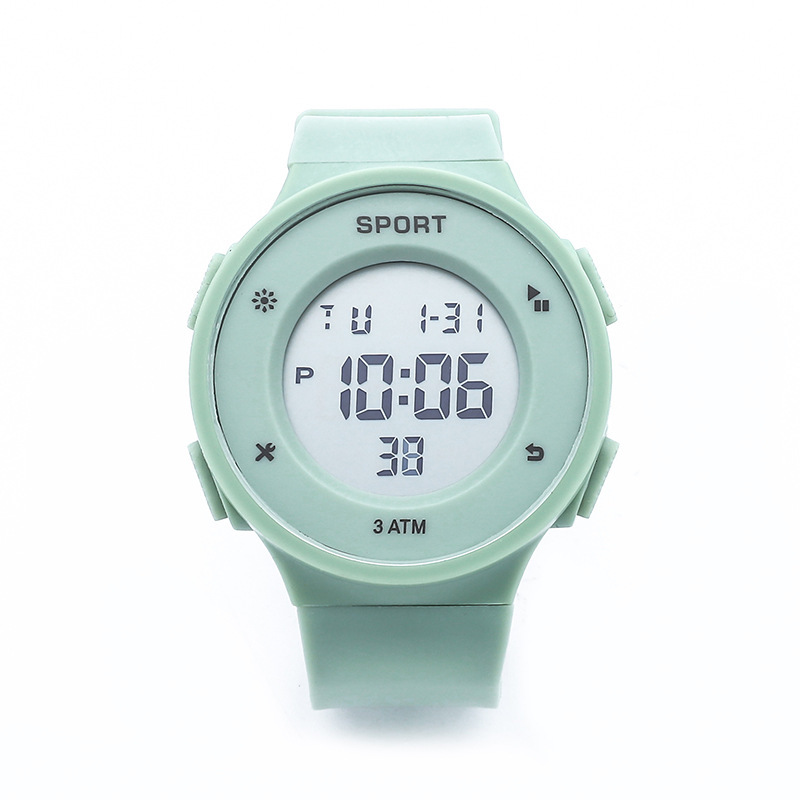 电子表/手表学生2020潮流/手链/印花电子表/闹钟白底实物图