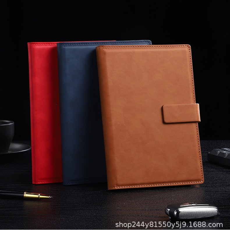 Business notebook office a5 square buckle magnetic buckle notepad paperback B5 gift box wholesale, can print diaries and meeting minutes