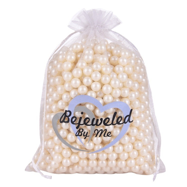 Wholesale of candy-colored organ-gauze drawstring wedding candy bundle bags, jewelry packaging mesh gauze bags in stock Item Picture