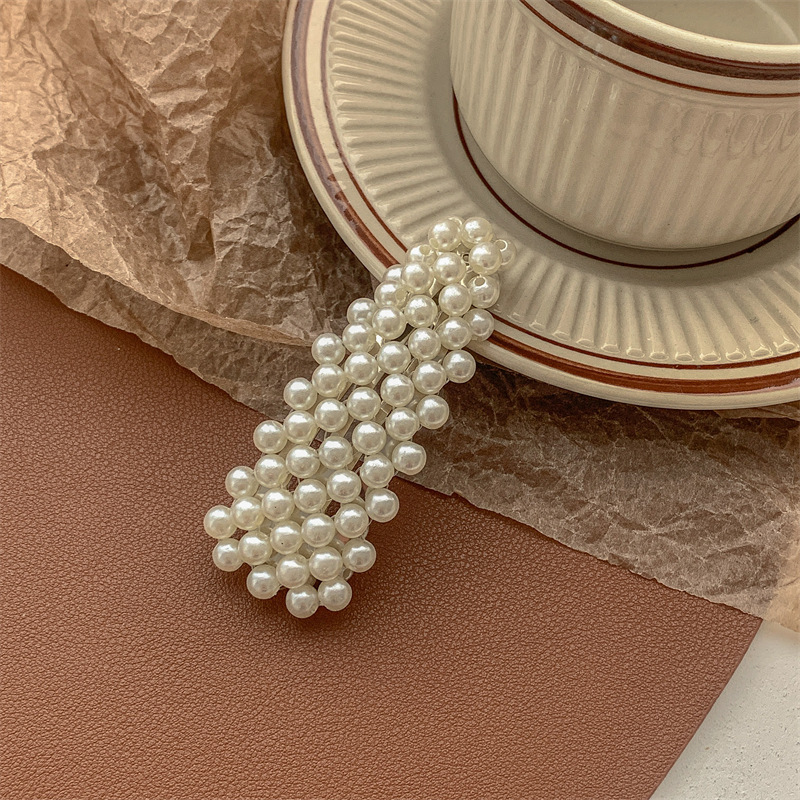 Pearl hair clips, bangs, forehead hair clippers, bb clips, popular one-line hair clips, 2022 new style clip headwear pic 10