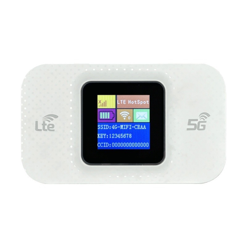 4G wireless wifi portable mobile router with typ-c interface color screen 3000MB HA plug-in card router Item Picture