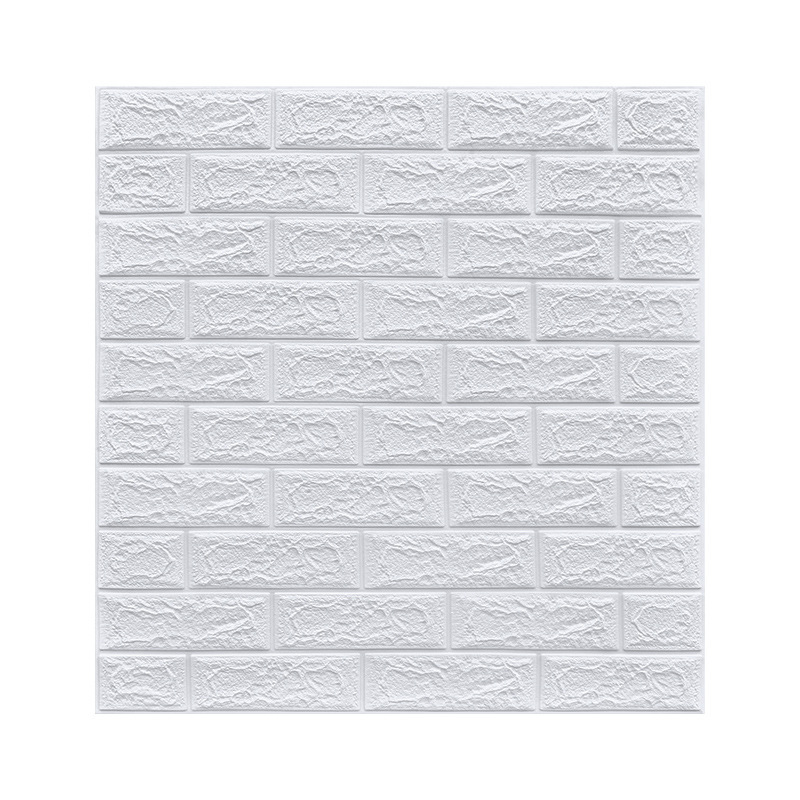Wallpaper Self-Adhesive 3D Stereoscopic Foam Wall Paste Bedroom Decoration Anti-Collision Soft Bag Waterproof Moisture-Proof Sticker Wall Paper Wholesale Item Picture