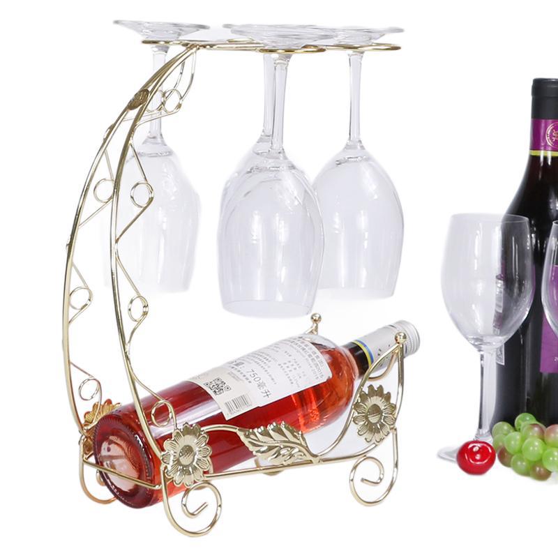 Creative European Wine Rack Wine Glass Rack Upside Down Ornaments Tall Glass Rack Wine Glass Rack Wine Cabinet Decoration Home Item Picture