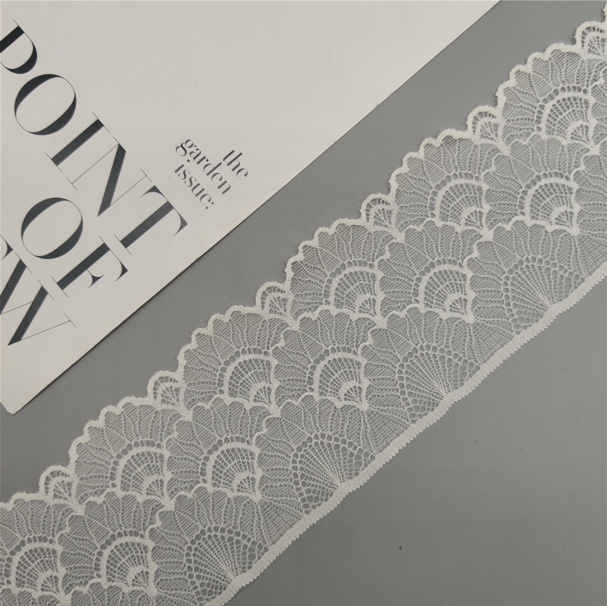 9cm lace elastic trim, skirt hem, children's wear, wedding dress, decorative hem, clothing trim, lace edge Specification image