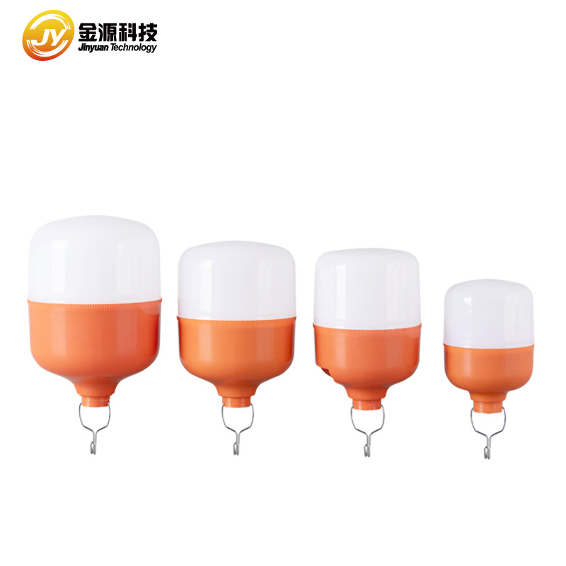 Jinyuan household portable solar bulbs, LED charging lamps, outdoor lighting, portable camp lamps, ground tent emergency lights details Picture