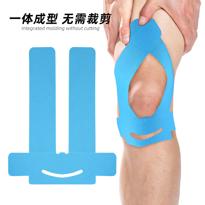 Pre-cut large-sized irregular-shaped knee muscle patch, marathon sports fixation elastic support bandage, anti-friction muscle internal effect patch details Picture