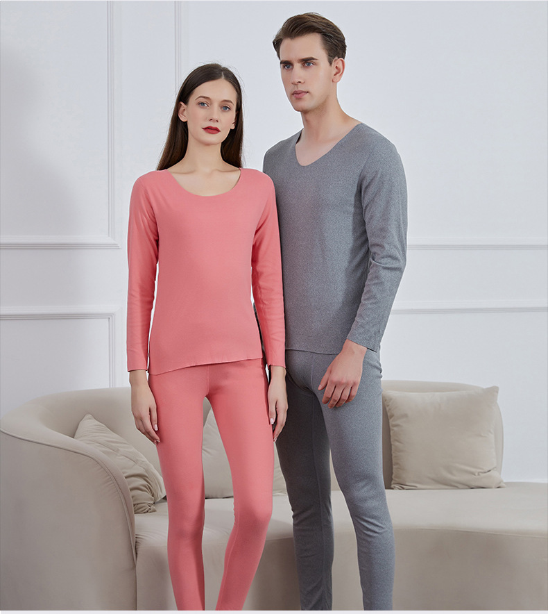 New De Rong thermal underwear for men, women and children, round-neck seamless high-elastic base layer, thermal underwear and long Johns for women wholesale Application Scenario