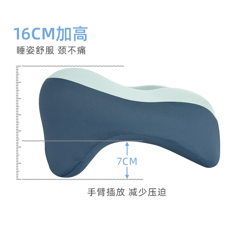 Office nap pillow, workstation prone sleeping pillow, U-shaped special sleeping tool for adults and primary school students during nap time, prone throw pillow Specification image