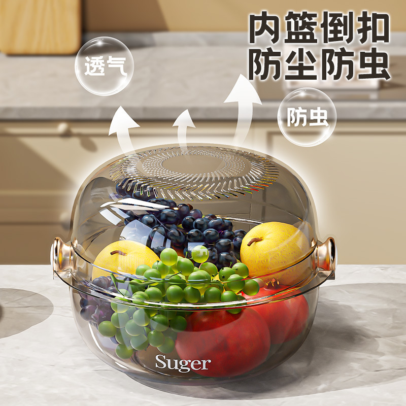塑料洗菜盆/厨房镂空沥水细节图