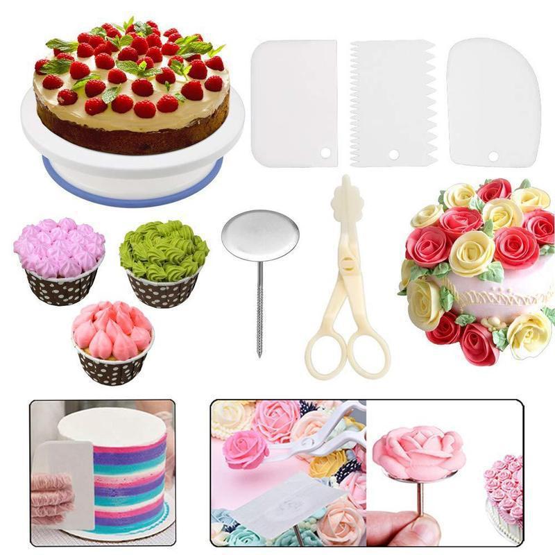 Amazon 459-Piece Cake Decorating Tip Baking Kit Cake Paper Cup Three-Layer Paper Cake Stand Specification drawing