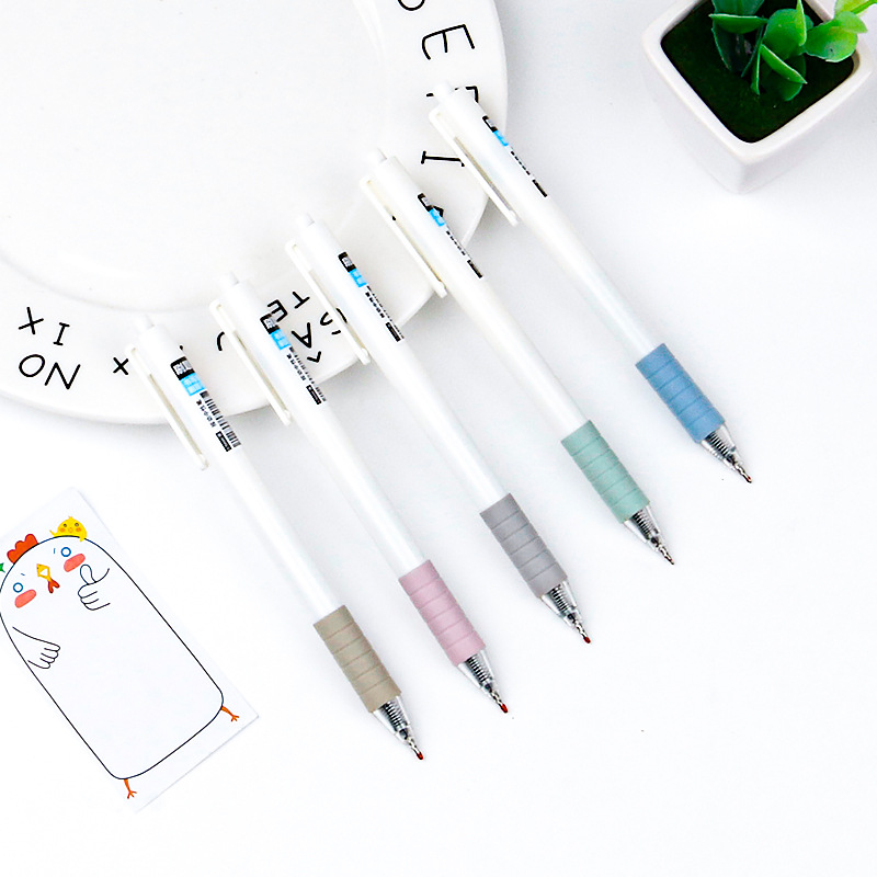 Press the practice pen, simple press gel pen, ballpoint pen, half-needle tube, ST core, 0.5mm student office signature pen Application Scenario