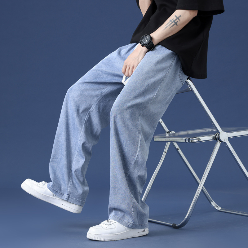 男士牛仔裤实物图