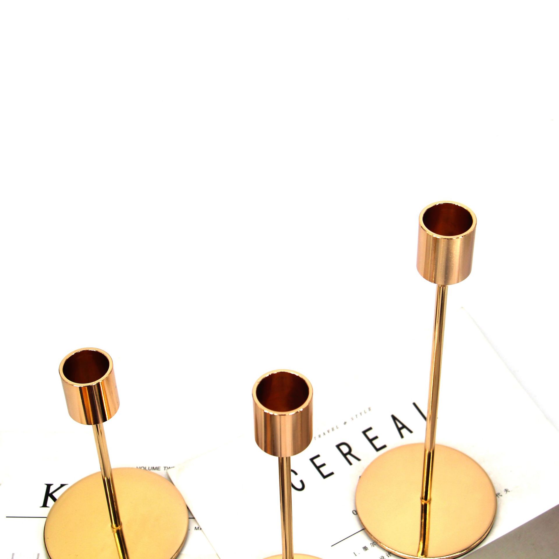 Nordic Ins Candlestick Ornaments Geometric Candlestick Lights European Home Western Food Romantic Wedding Candlelight Dinner Props Application Scenario