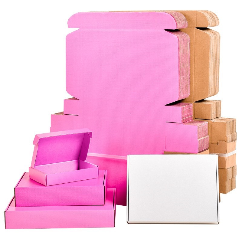 Wholesale of extra-hard airplane boxes, corrugated express cartons, custom-made clothing and underwear packaging boxes, in-stock accessories and silk-screened paper boxes Application Scenario