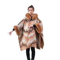 Fashion cape cape and velvet fashion high-end cape manufacturers direct 33