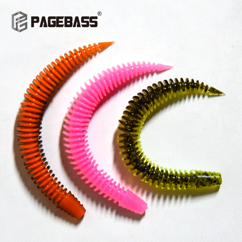 Donglejian Soft Bait Series: Caterpillar fake bait, needle-tail fishing, rock fishing, reservoir worm, river and stream boat fishing, winter Application Scenario
