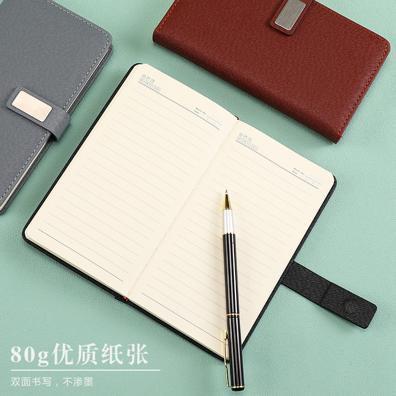 A6 Notebook Thickened Simple Pocket Portable Conference Office Notepad Can Be Customized Logo details Picture