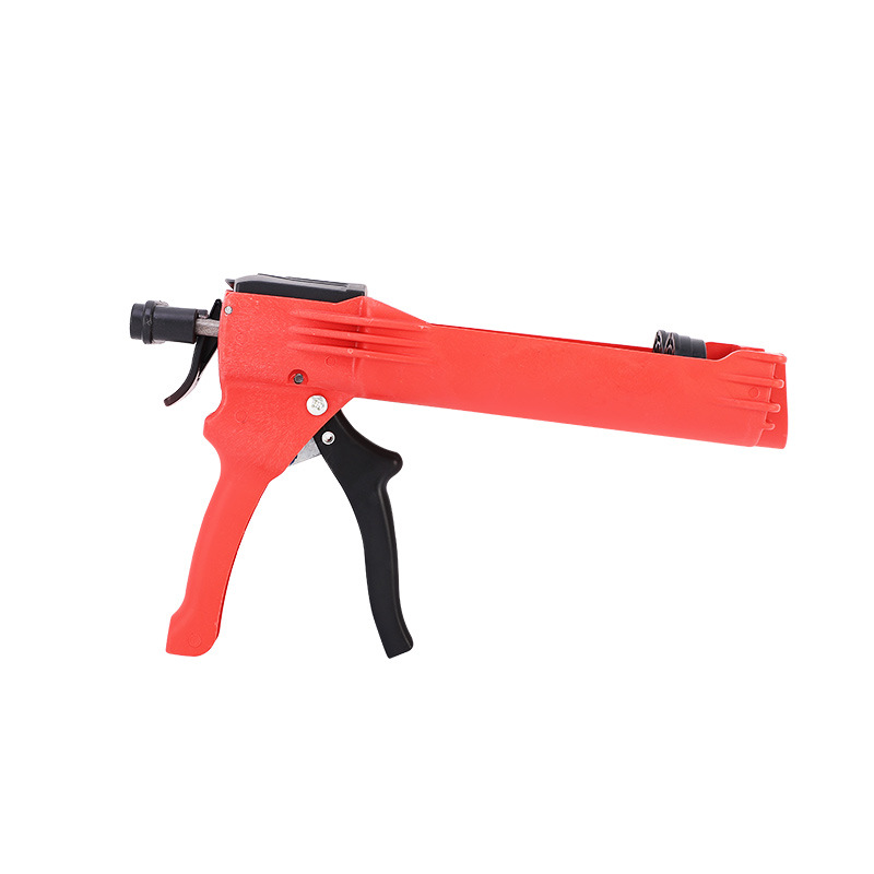 Grout sealant gun, plastic double-tube grout sealant gun, double-tube assisting grout sealant gun, labor-saving sealant gun, grouting construction tool Item Picture