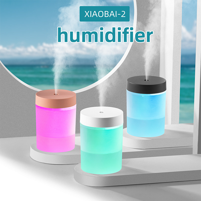 加湿器  Air Humidifier USB大雾量车载办公迷你静音炫彩杯加湿器图
