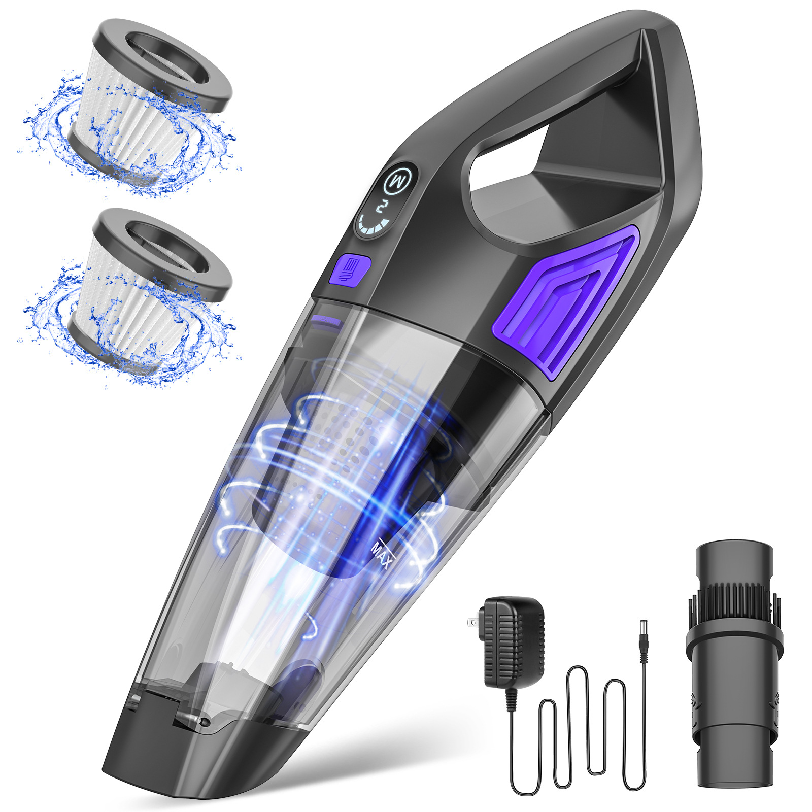 Car vacuum cleaner, wireless, high-power suction, multi-functional, suitable for both household and car use Item Picture
