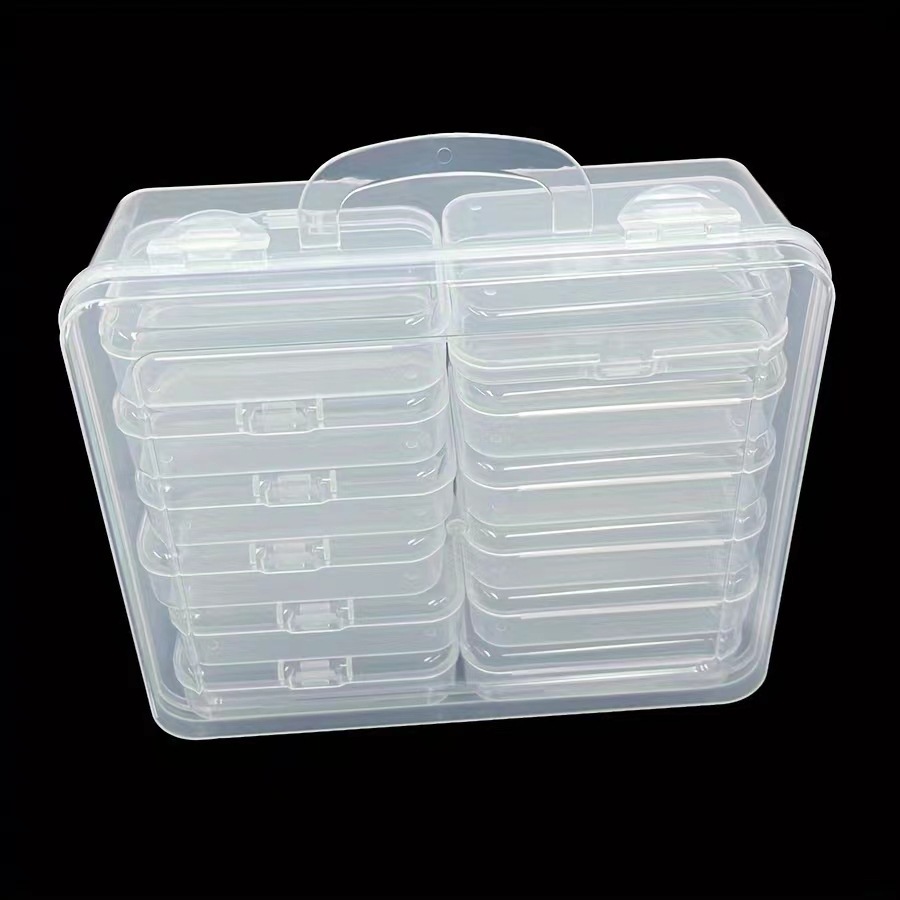 Handmade diy small accessory storage box, detachable plastic transparent loose bead stud accessories, grid storage classification box Application Scenario