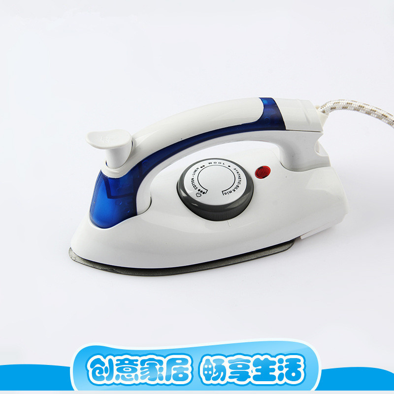 Folding travel home steam iron, handheld mini electric iron, small portable ironing machine for clothes
