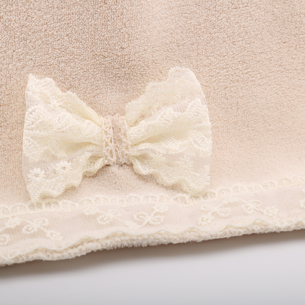 Ins Wind Bow Towel Coral Velvet Absorbent Quick Dry Hair Household Face Towel Student Dormitory Wipe Scarf Square Specification drawing