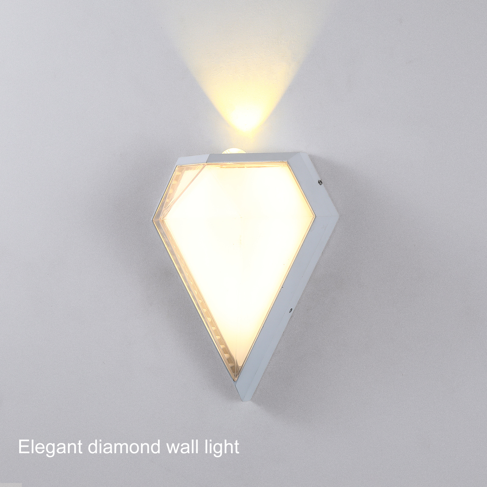 Simple and modern outdoor waterproof wall lamps, creative diamond balcony, corridor, outdoor lighting fixtures, factory direct sales, cross-border details Picture