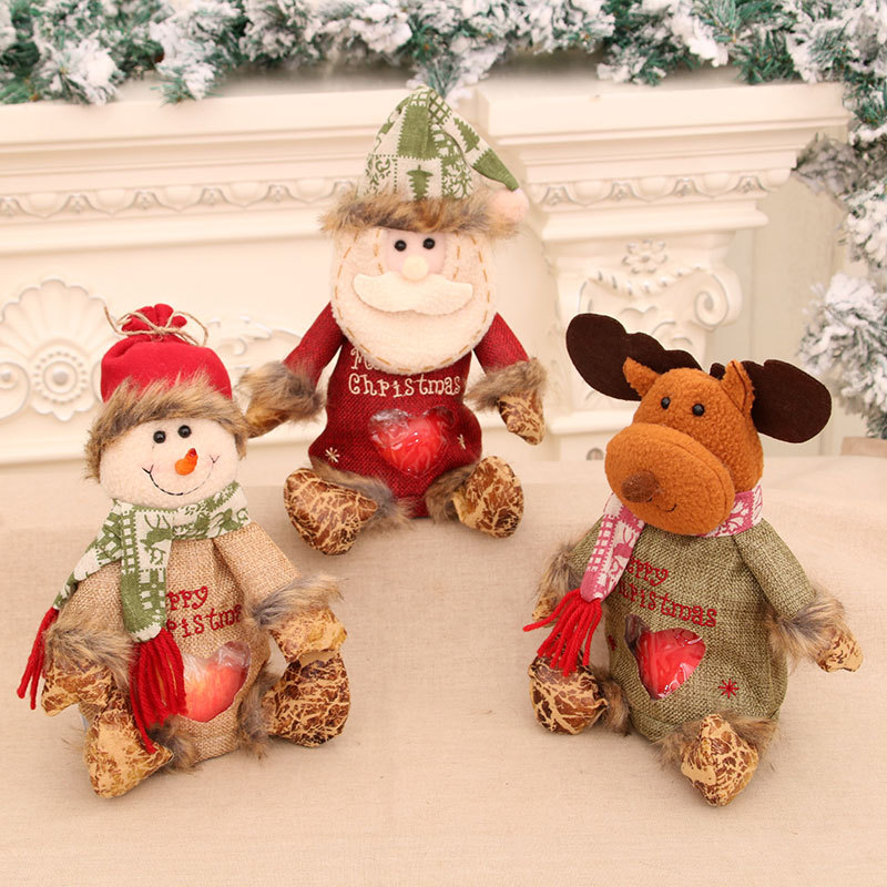 Christmas Apple Bag Zipper Christmas Gift Bag Christmas Eve Apple Bag Old Man Doll Gift Bag Application Scenario