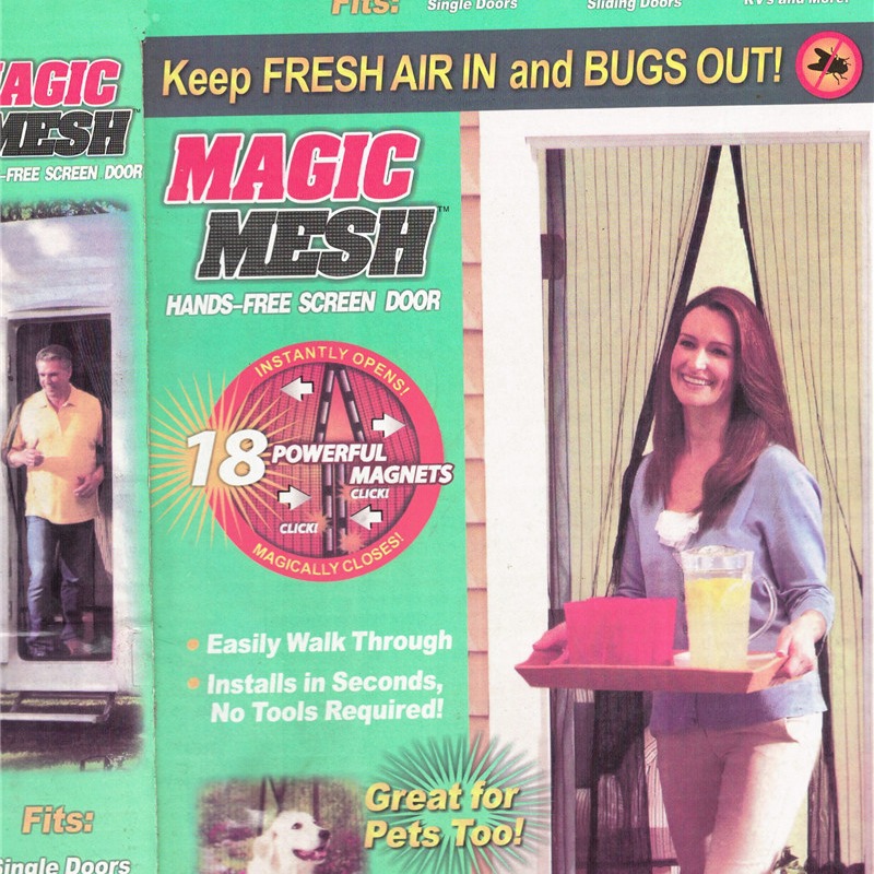 magic mesh 美国电视购物防蚊虫苍蝇自动闭合窗帘/门帘