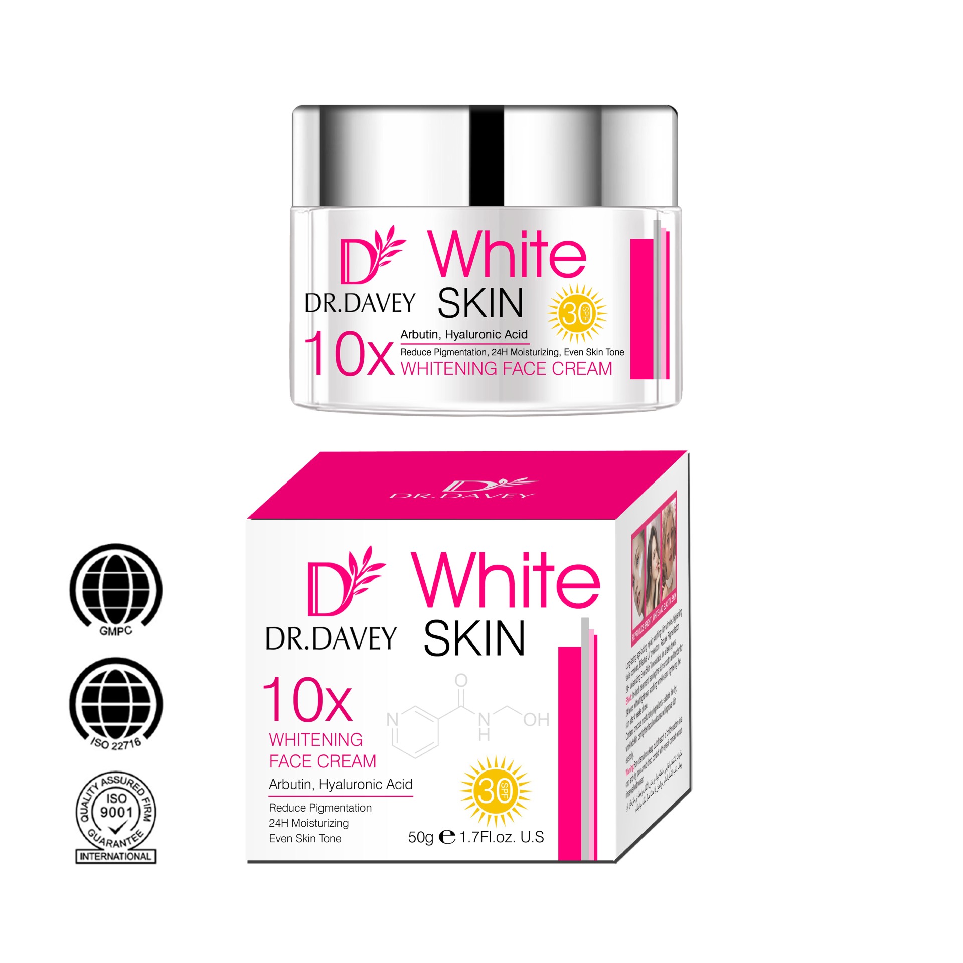 DR.DAVEY 黛薇/10X一瞬臻白面霜 10X Whitening face cream