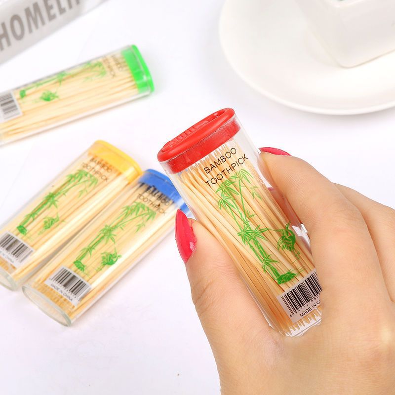 Toothpick Creative Lighter Fine Toothpick Double Head Disposable Bamboo Toothpick Pick Hotel Home Portable Portable details Picture