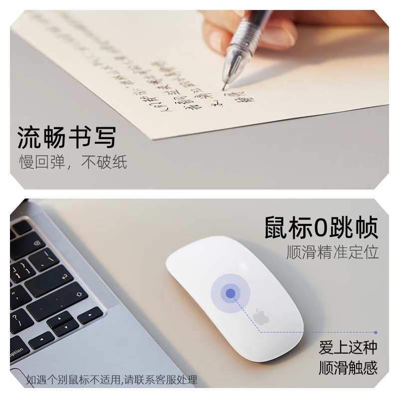 The mouse pad is super large, waterproof and dirt-resistant. It is a pu leather desk mat for office desktops, laptops, keyboards and computer desks, giving a sense of luxury details Picture