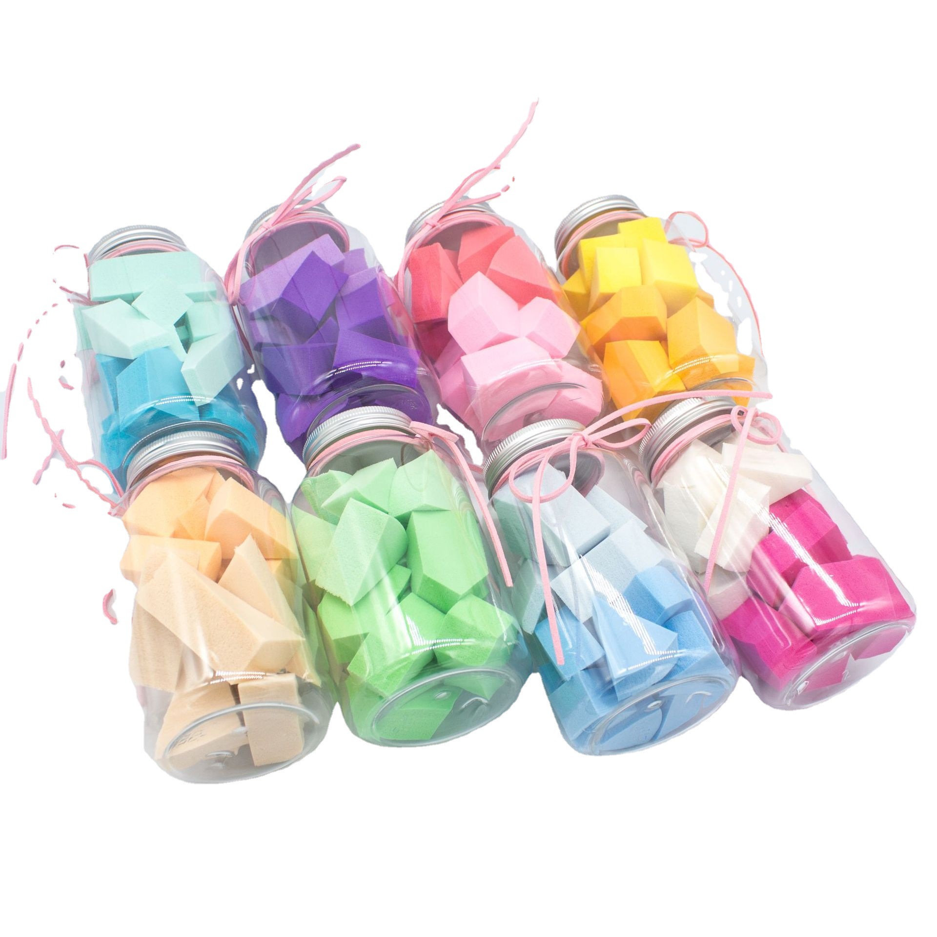 Ground Stall Supply Macaron Canned Powder Puff Soft Do Not Eat Powder Dry And Wet Cotton Makeup Egg Manufacturers Spot Item Picture