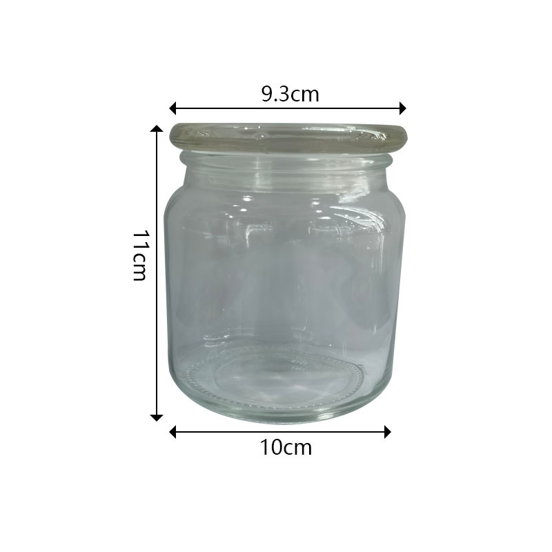 Household Glass Storage Bottle Sealed Tea Jar Pickle Jar Seasoning Jar Storage Bottle 1010 Storage Jar With Thin Lid Item Picture