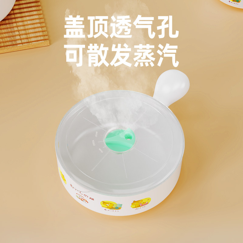 Wholesale of three-piece plastic fresh-keeping bowls, household refrigerator storage bowls, microwave-safe bowls with LIDS and handles details Picture