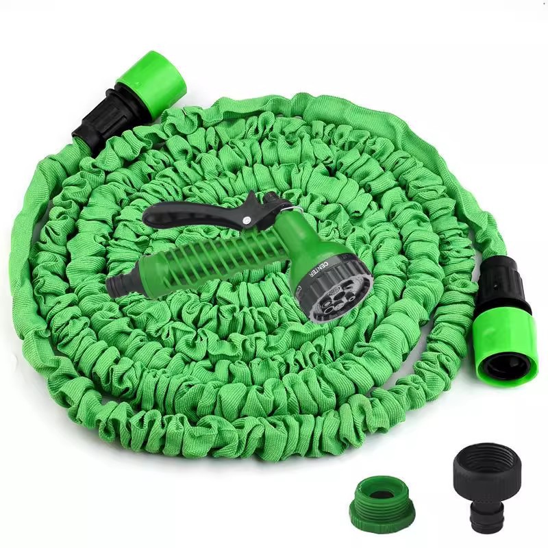 Cross-border exclusive car wash water gun set, garden sprinkler and flower watering triple telescopic water pipe, household and agricultural water gun set Item Picture