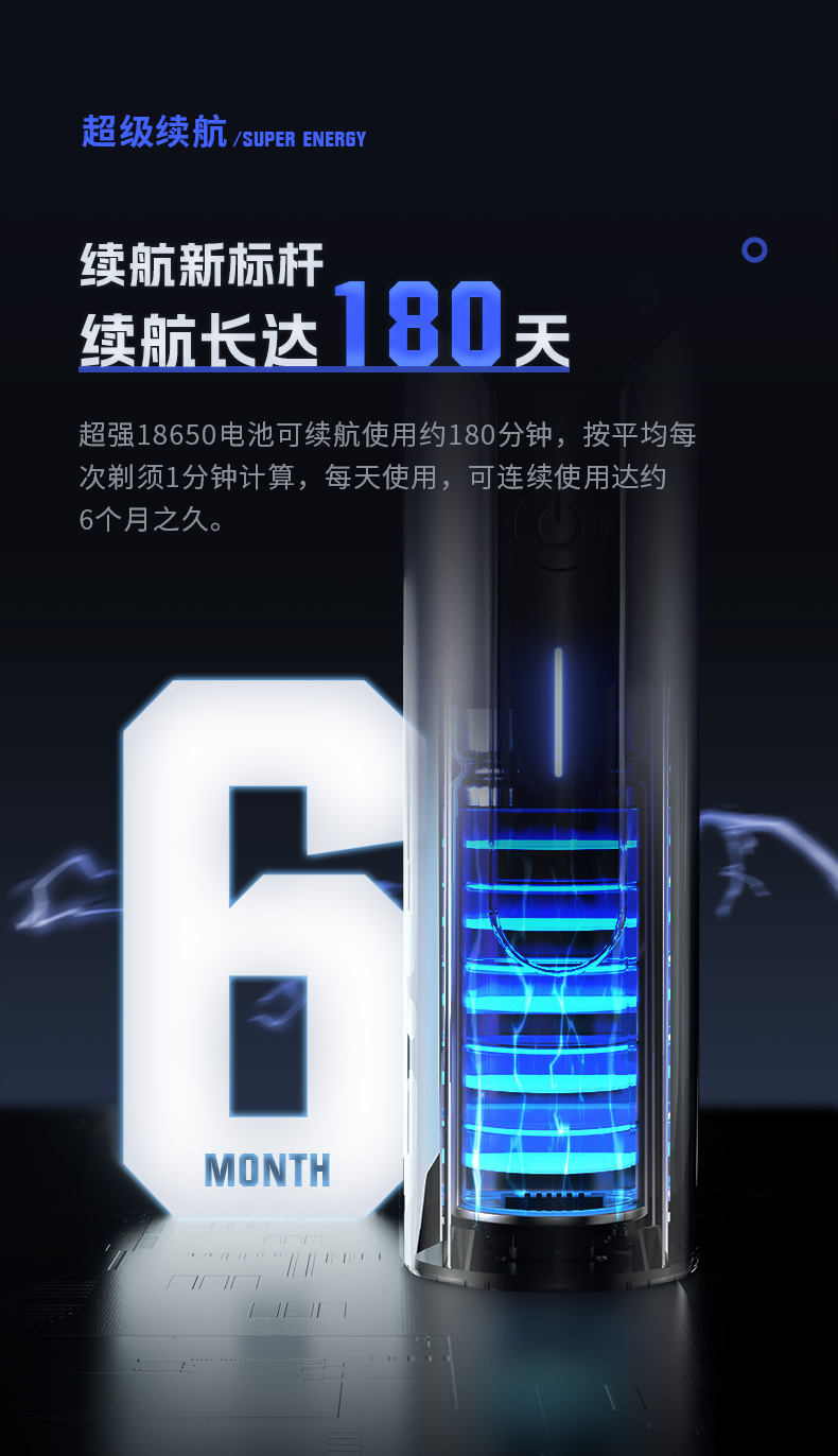 映趣电动剃须刀男士刮胡刀胡须刀水洗充电式剃胡刀礼物送男友礼盒详情18