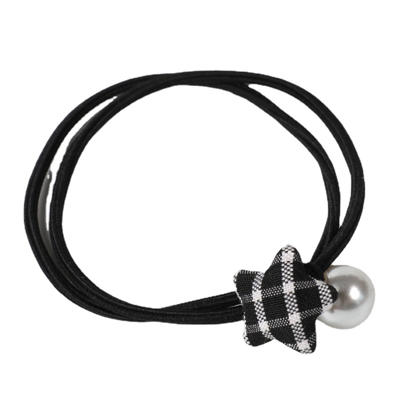 韩版女士珍珠/发圈/发饰白底实物图